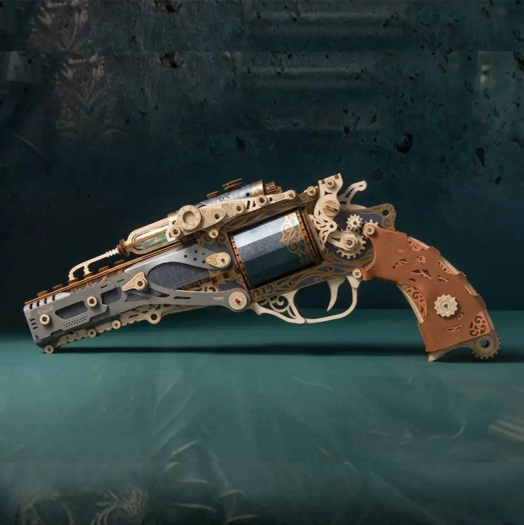 Diyion™ | Steampunk Revolution 3D Mechanical Revolver Puzzle - Diyion MOOD1-18580911