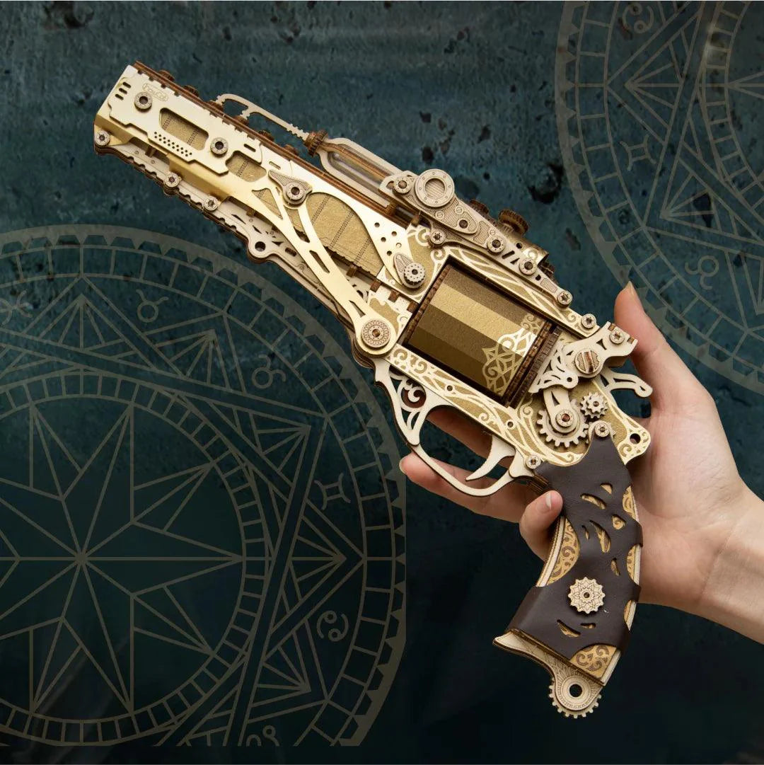 Diyion™ | Steampunk Revolution 3D Mechanical Revolver Puzzle - Diyion MOOD1-18580911