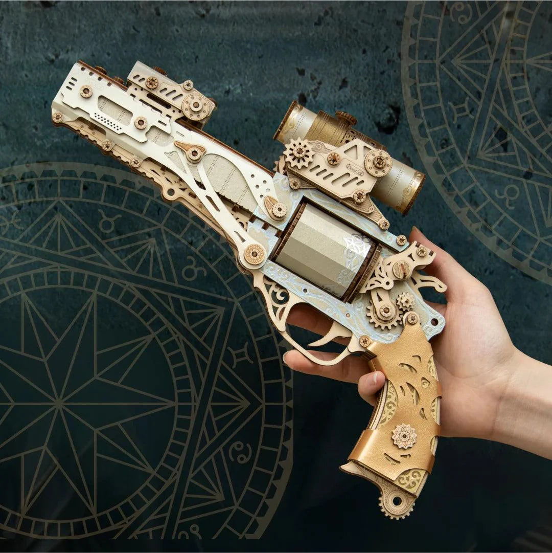 Diyion™ | Steampunk Revolution 3D Mechanical Revolver Puzzle - Diyion MOOD1-18580911