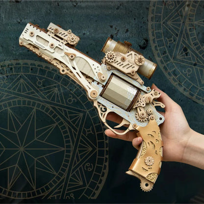 Diyion™ | Steampunk Revolution 3D Mechanical Revolver Puzzle - Diyion MOOD1-18580911