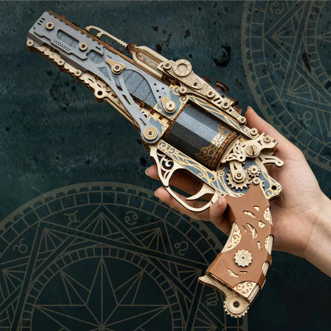 Diyion™ | Steampunk Revolution 3D Mechanical Revolver Puzzle - Diyion MOOD1-18580911