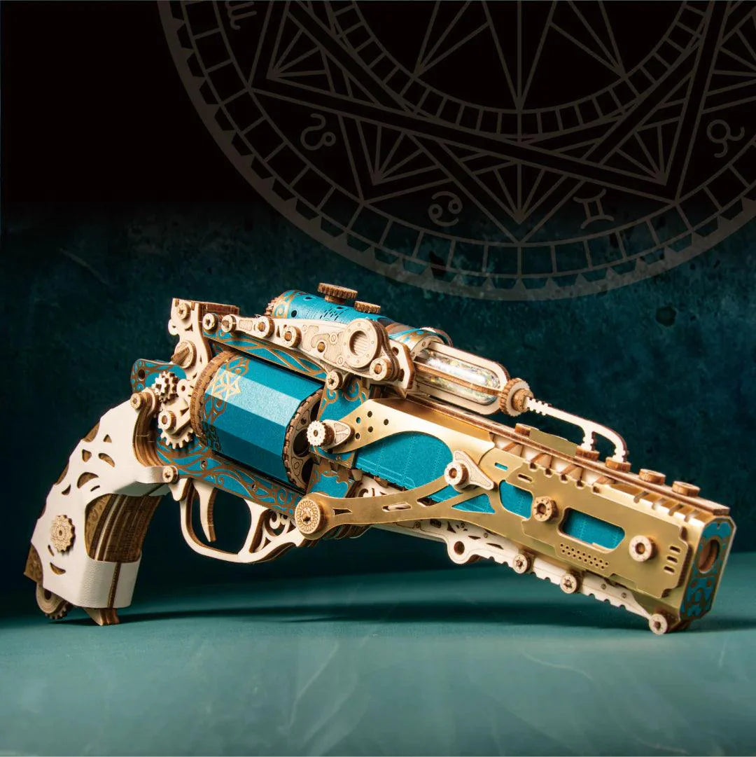 Diyion™ | Steampunk Revolution 3D Mechanical Revolver Puzzle - Diyion MOOD1-18580911