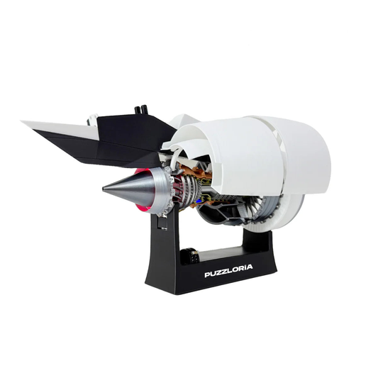 Detailed rolls royce turbofan engine model with rotating blades and metallic finish